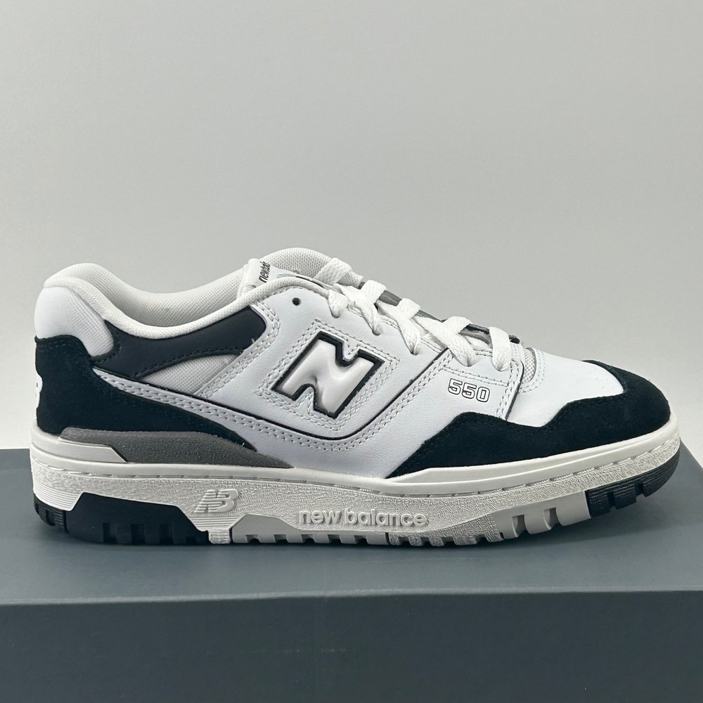 New Balance 550 Kids 5.5Y White Black GSB550CA Retro Basketball Sneakers